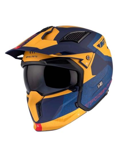 MT HELMETS Streetfighter Sv S Totem B4 Mat mavi