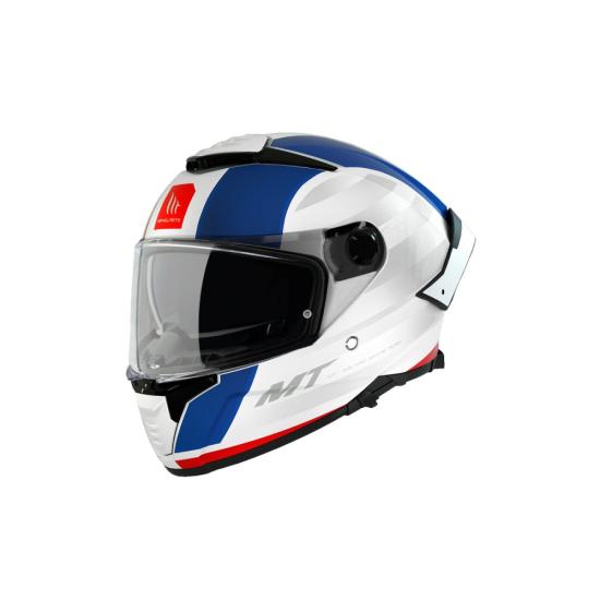 KASK MT THUNDER 4 SV TEARS C7 PARLAK MAVİ/İNCİ BEYAZ