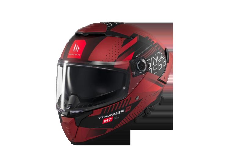 MT Helmets Thunder 4 SV luminence d5 mat kırmızı