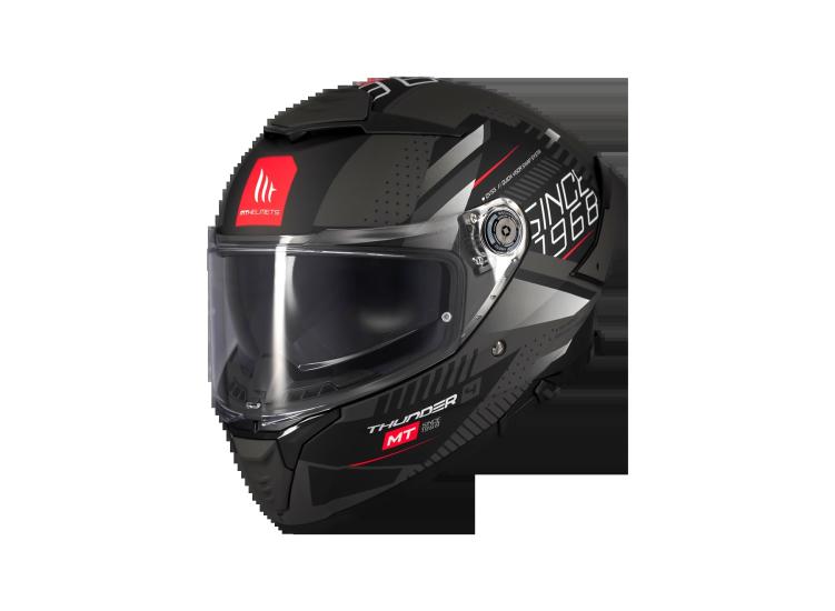 MT Helmets Thunder 4 SV kuminence d1 mat gri/siyah